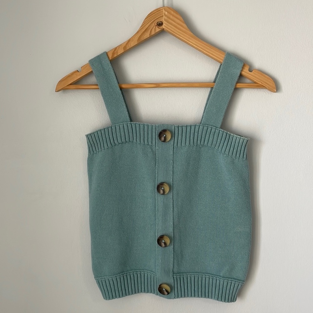 Margaret O’Leary Button Sweater Tank